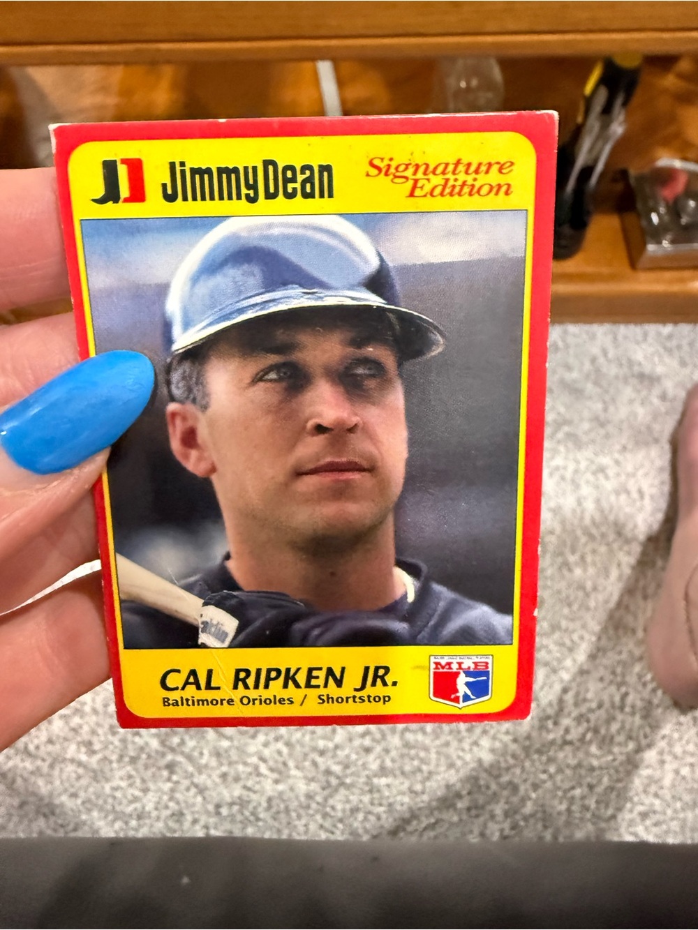 Cal Ripken 1991 Cal Ripken Jr Jimmy Dean #15 MLB Baseball Card Baltimore Orioles